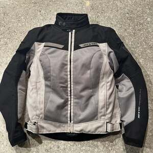 REV'IT! Airwave 2 Women's Mesh Motorcycle Jacket, Black/Silver Size 42 (L) EUC